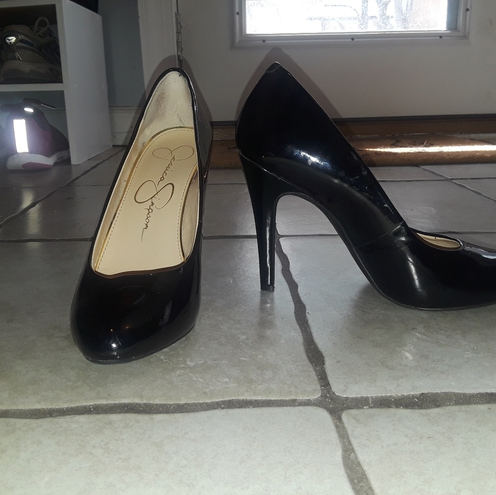 Jessica Simpson Black Heels